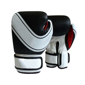 Kids Boxing Gloves Black White